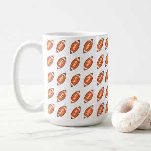 Amerikansk fotbollsillustration mönster kaffemugg