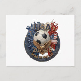 Amerikansk fotbollskonst | Illustration | 2026 Vykort