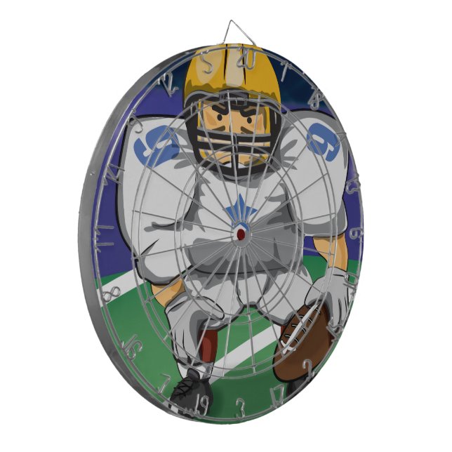 Amerikansk fotbollsspelare darttavla (Vänstra Framsidan)