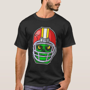 Amerikansk Fotbollsspelare För Zombie Apokalyps Fa T Shirt