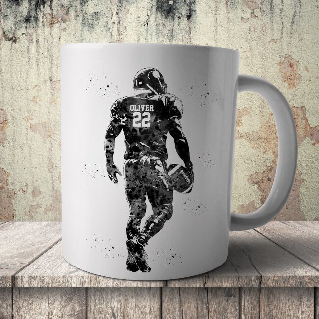Amerikansk fotbollsspelare kaffemugg (Skapare uppladdad)