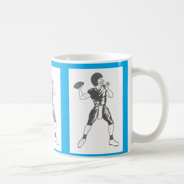 amerikansk fotbollsspelare  kaffemugg (Höger)
