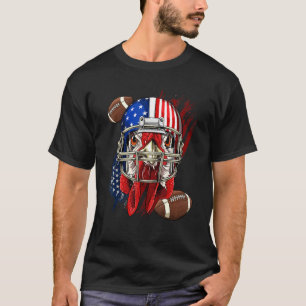 Amerikansk fotbollsspelare Kyckling Patriotisk kyc T Shirt
