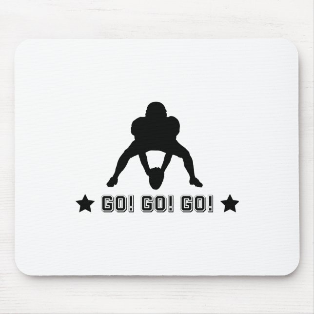 Amerikansk fotbollsspelare Logo  Musmatta (Framsidan)