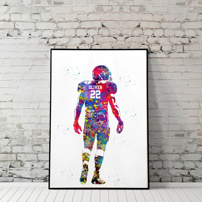 Amerikansk fotbollsspelare poster (Skapare uppladdad)