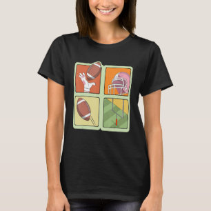 Amerikansk fotbollsspelare - Retro Sport T Shirt