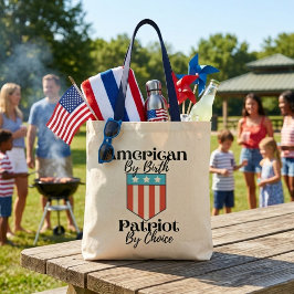 Amerikansk från födseln Patriotiskt val Retro Tygkasse
