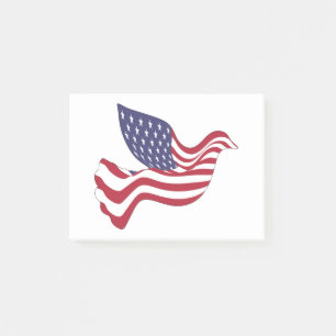 AMERIKANSK FRED DOVE POST-IT BLOCK