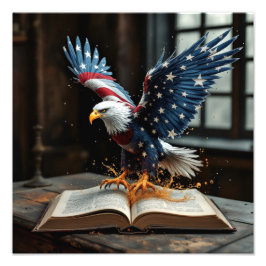 Amerikansk frihet avslöjad fototryck