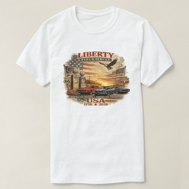 amerikansk frihet  t shirt (Design framsida)