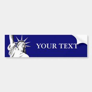 Amerikansk Frihetsgudinnan Bumper Sticker Bildekal