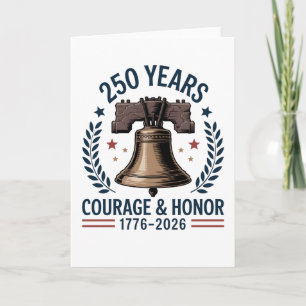 Amerikansk frihetsklocka mod Courage Honor 250 Kort