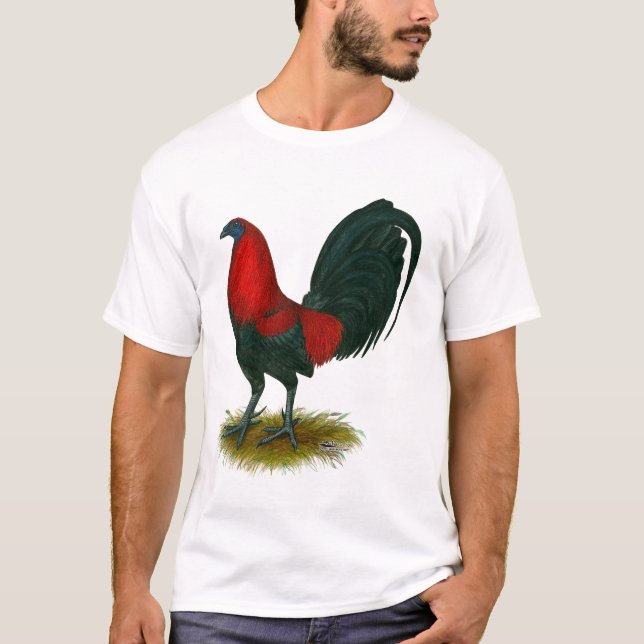 Amerikansk Gamecock:  Brunröd Tröja (Framsida)