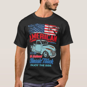 Amerikansk gammal lastbil-gay pride t shirt