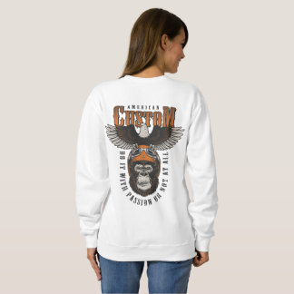 Amerikansk Gorilla Motorcykel Vintage Biker Örn T Shirt