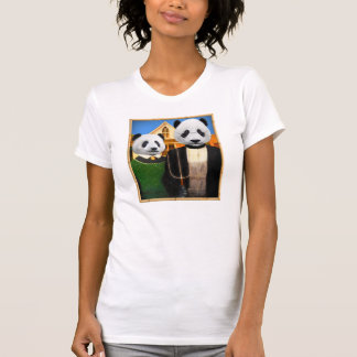 Amerikansk Gothic Panda med bamboo ram T-shirt