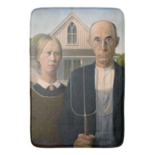 Amerikansk gotik: Land Life Poor Rural Farmer Badrumsmatta