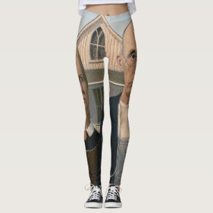 Amerikansk gotik: Land Life Poor Rural Farmer Leggings