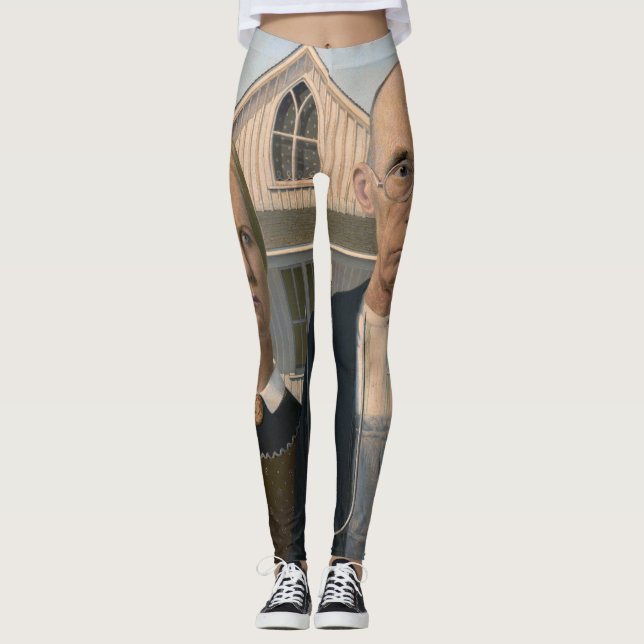 Amerikansk gotik: Land Life Poor Rural Farmer Leggings (Framsida)