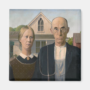 Amerikansk gotik: Land Life Poor Rural Farmer Magnet