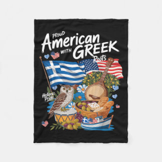 Amerikansk grekisk flagg outfit idé för kvinnor Gr Fleecefilt