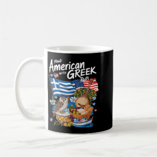 Amerikansk grekisk flagg outfit idé för kvinnor Gr Kaffemugg