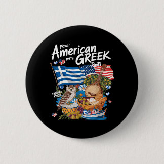 Amerikansk grekisk flagg outfit idé för kvinnor Gr Knapp