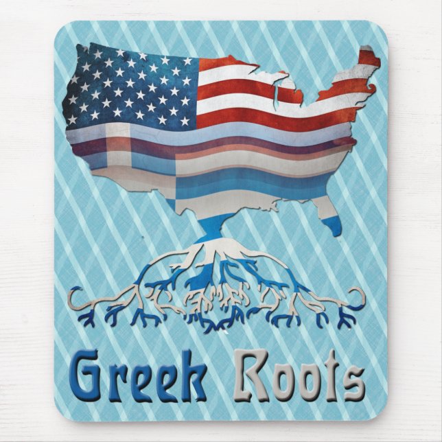 Amerikansk grekisk Roots Mousemat Musmatta (Framsidan)