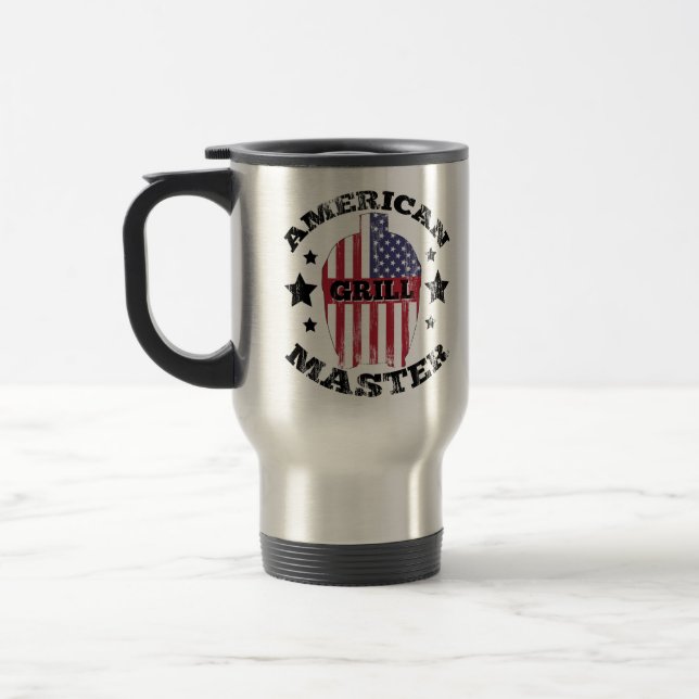 AMERIKANSK GRILLMASTER - KAMADO USA FLAGGA RESEMUGG (Vänster)