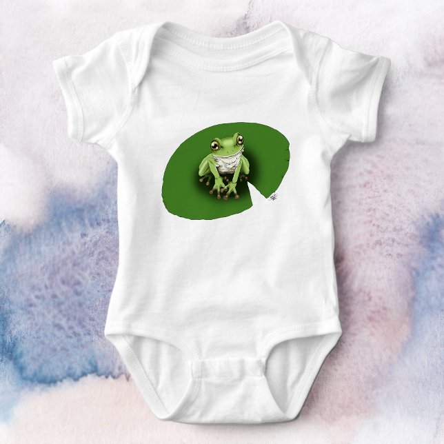 Amerikansk grönträdsgroda näckrosblad t shirt (Skapare uppladdad)