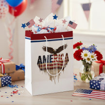 Amerikansk grungeflagga och örn