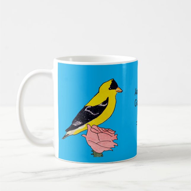 Amerikansk guldfink  kaffemugg (Vänster)