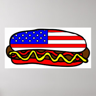 Amerikansk Hett Hund Poster