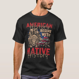 Amerikansk historia börjar med den inhemska histor t shirt