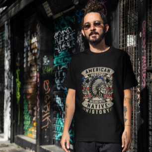 Amerikansk historia börjar med den inhemska histor t shirt
