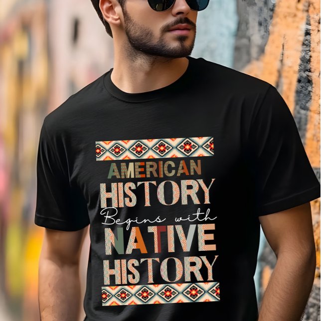 Amerikansk historia börjar med den inhemska histor t shirt (Skapare uppladdad)
