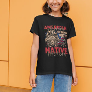 Amerikansk historia börjar med den inhemska histor t shirt