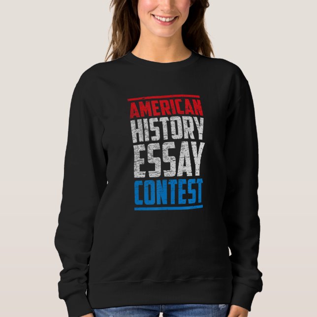 Amerikansk historia Essay Tävling T Shirt (Framsida)