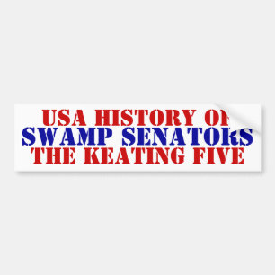 Amerikansk historia-trädssenatorer Kain Keating 5 Bildekal