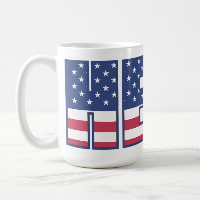 Amerikansk hjälte hyllning kaffemug - Patriotiska  Kaffemugg (Vänster)