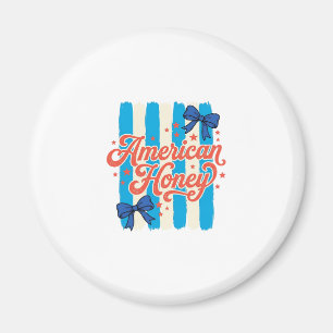 Amerikansk Honey Patriotisk Bow Vintage T-Shirt De Magnet