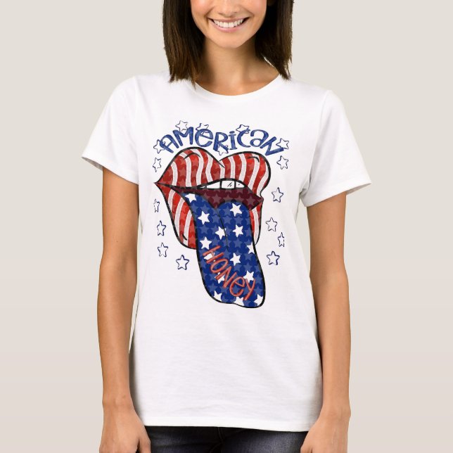 Amerikansk honung t shirt (Framsida)