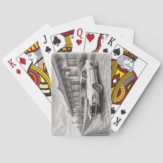 Amerikansk Hot Rod Casinokort (Baksidan)