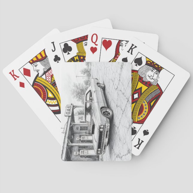Amerikansk Hot Rod Casinokort (Baksidan)