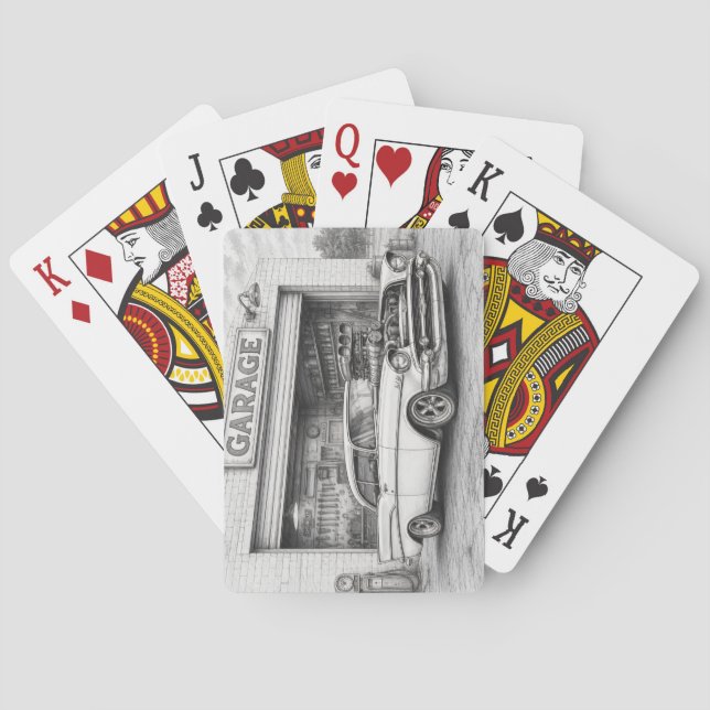 Amerikansk Hot Rod Casinokort (Baksidan)