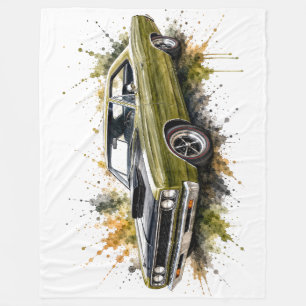 Amerikansk Hot Rod Fleecefilt