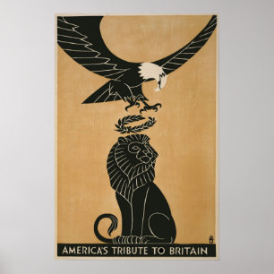 Amerikansk hyllning till UK WWI Poster