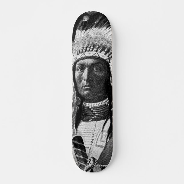 Amerikansk Indianhöupt Skateboard (Framsida)