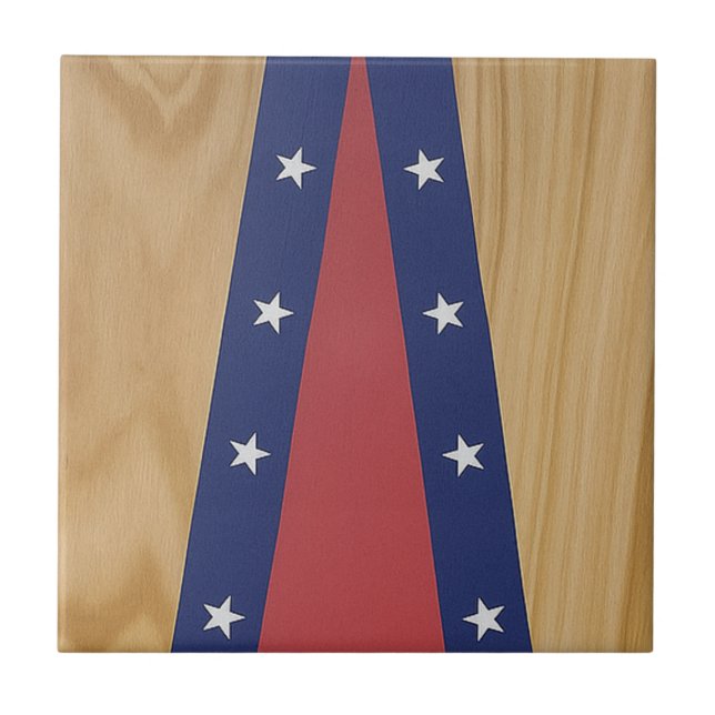 Amerikansk inspirerad konst | Flaggor, Jerseys & 4 Kakelplatta (Framsidan)