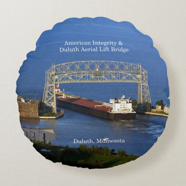 Amerikansk integritet Duluth-rundkudde Rund Kudde (Framsidan)